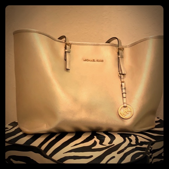 Michael Kors Handbags - Gold Michael Kors Tote